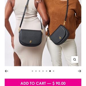 BRAND NEW GLAMAHOLIC BLACK MEDIUM PEBBLE BAG